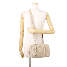 将图像加载到图库查看器中,PRADA 2way Shoulder Bag Beige1BB092 Leather