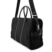 将图像加载到图库查看器中,PRADA 2way Travel Bag Black Nylon Leather