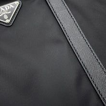将图像加载到图库查看器中,PRADA 2way Travel Bag Black Nylon Leather