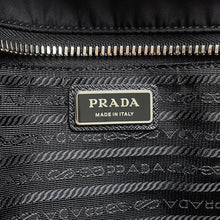 将图像加载到图库查看器中,PRADA 2way Travel Bag Black Nylon Leather