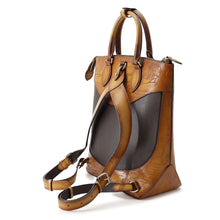 Load image into Gallery viewer, Berluti Calligraphy Backpack Brown Leather