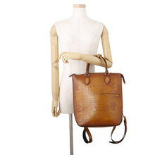 Load image into Gallery viewer, Berluti Calligraphy Backpack Brown Leather