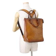 Load image into Gallery viewer, Berluti Calligraphy Backpack Brown Leather
