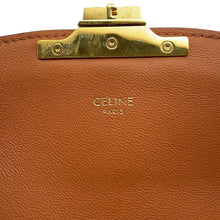 Load image into Gallery viewer, CELINE Triomphe Teen Shoulder Bag Ivory/Brown188882 PVC Leather