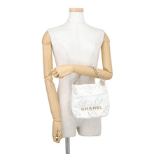 Load image into Gallery viewer, CHANEL CHANEL 22 Perforated Chain Shoulder Bag WhiteAS3980-B19648-10601 Shiny Calf Leather Size Mini