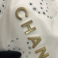 Load image into Gallery viewer, CHANEL CHANEL 22 Perforated Chain Shoulder Bag WhiteAS3980-B19648-10601 Shiny Calf Leather Size Mini