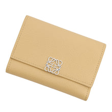 将图像加载到图库查看器中,LOEWE Vertical Wallet Compact Wallet BeigeC821S33X01 Leather