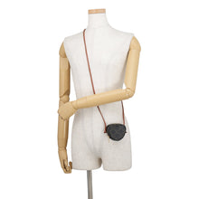 将图像加载到图库查看器中,CELINE Triomphe Heart Shoulder Pouch Tan PVC Leather