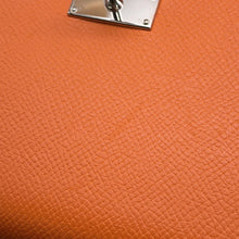 Load image into Gallery viewer, HERMES Kelly wallet long Orange Epsom
