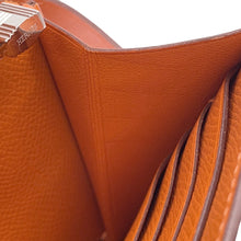 Load image into Gallery viewer, HERMES Kelly wallet long Orange Epsom