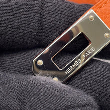 Load image into Gallery viewer, HERMES Kelly wallet long Orange Epsom