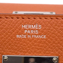 Load image into Gallery viewer, HERMES Kelly wallet long Orange Epsom