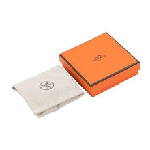 Load image into Gallery viewer, HERMES Camden Chain Bracelet Size T4 Black/Shiver Leather Metal