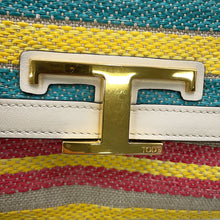 Load image into Gallery viewer, TOD’S T-Timeless Shoulder White/MulticolorXBWTSPBW000SG76O8 Leather Canvas Size micro