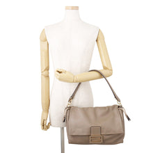 Load image into Gallery viewer, FENDI Mamma bucket Greige8BR834 Leather Size Large