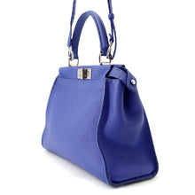 Load image into Gallery viewer, FENDI Selleria Peekaboo 2WAY Bag Regular Blue8BN226 Leather