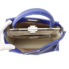 Load image into Gallery viewer, FENDI Selleria Peekaboo 2WAY Bag Regular Blue8BN226 Leather
