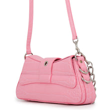 将图像加载到图库查看器中,BALENCIAGA Lindsay Shoulder Bag Pink701141210C95812 Embossed Leather