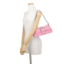 将图像加载到图库查看器中,BALENCIAGA Lindsay Shoulder Bag Pink701141210C95812 Embossed Leather
