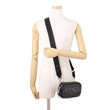 将图像加载到图库查看器中,FENDI ZUCCA Pattern Camera Bag Gray7M0285 PVC