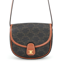Load image into Gallery viewer, CELINE Triomphe Mini Buzzas Shoulder Bag Tan196702BZJ.04LU PVC