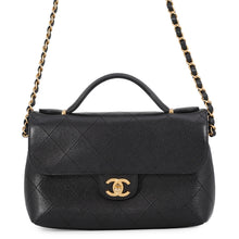 Load image into Gallery viewer, CHANEL Mini Matelasse Top Handle ChainShoulder BlackAS5776 Caviar Leather