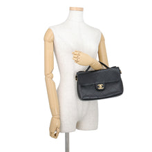 Load image into Gallery viewer, CHANEL Mini Matelasse Top Handle ChainShoulder BlackAS5776 Caviar Leather