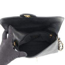 Load image into Gallery viewer, CHANEL Mini Matelasse Top Handle ChainShoulder BlackAS5776 Caviar Leather