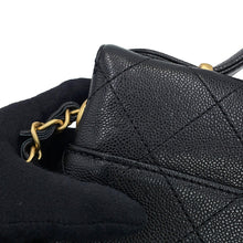 Load image into Gallery viewer, CHANEL Mini Matelasse Top Handle ChainShoulder BlackAS5776 Caviar Leather