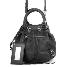 Load image into Gallery viewer, BALENCIAGA Classic Mini Pom Poms Black246438 Leather