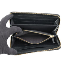 Load image into Gallery viewer, FENDI Bugs Zip Around Long Wallet Cloth Black7M0210 Leather