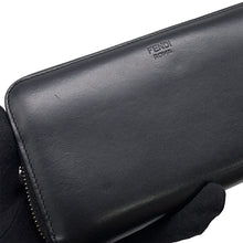 Load image into Gallery viewer, FENDI Bugs Zip Around Long Wallet Cloth Black7M0210 Leather