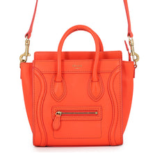 Load image into Gallery viewer, CELINE Luggage shopper Orange168243 Leather Size Nano