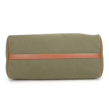 Load image into Gallery viewer, CELINE Logo Travel Bag Khaki/Brown Canvas Leather
