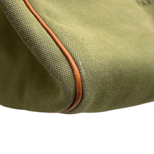 Load image into Gallery viewer, CELINE Logo Travel Bag Khaki/Brown Canvas Leather