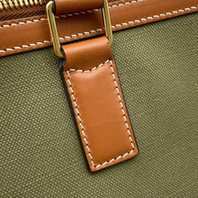 Load image into Gallery viewer, CELINE Logo Travel Bag Khaki/Brown Canvas Leather