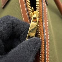 Load image into Gallery viewer, CELINE Logo Travel Bag Khaki/Brown Canvas Leather