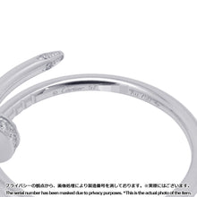 Load image into Gallery viewer, CARTIER Juste Un Clou Diamond Ring Size Small/57/#17B4245057/B4245000 18K White Gold