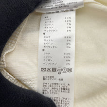 Load image into Gallery viewer, HERMES long sleeve knit Size 36 Ivory Silk54% Rayon32% Cotton7% Nylon5% Polyurethane2%