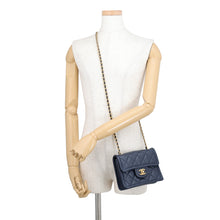 Load image into Gallery viewer, CHANEL Matelasse ChainShoulder NavyAS4406 Caviar Leather Size Mini