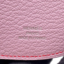 Load image into Gallery viewer, HERMES In the Loop Compact Mauve Sylvestre/Rouge Coeur Chevre Myzore Goatskin