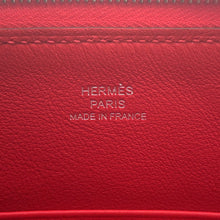 Load image into Gallery viewer, HERMES Carre Pocket Long Pouch Right Rainbow Love Rouge Coeur/Halzan Swift Leather