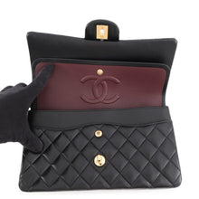将图像加载到图库查看器中,CHANEL Matelasse W Flap ChainShoulder Bag BlackA01112 Lambskin Size 25