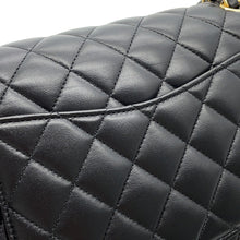 将图像加载到图库查看器中,CHANEL Matelasse W Flap ChainShoulder Bag BlackA01112 Lambskin Size 25