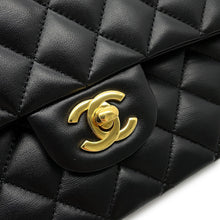 Load image into Gallery viewer, CHANEL Matelasse W Flap ChainShoulder Bag BlackA01112 Lambskin Size 25