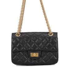Load image into Gallery viewer, CHANEL Matelasse 2.55 ChainShoulder Bag BlackAS0874 Aged Calf Leather Size Mini