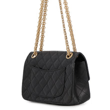 Load image into Gallery viewer, CHANEL Matelasse 2.55 ChainShoulder Bag BlackAS0874 Aged Calf Leather Size Mini