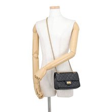 Load image into Gallery viewer, CHANEL Matelasse 2.55 ChainShoulder Bag BlackAS0874 Aged Calf Leather Size Mini