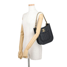 Load image into Gallery viewer, CHANEL Matelasse Hobo Chain Shoulder Bag BlackAS4532 Lambskin