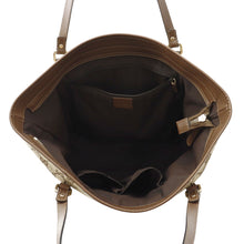 Load image into Gallery viewer, GUCCI GG Canvas Tote Bag Beige/Brown388929 GG Canvas Leather